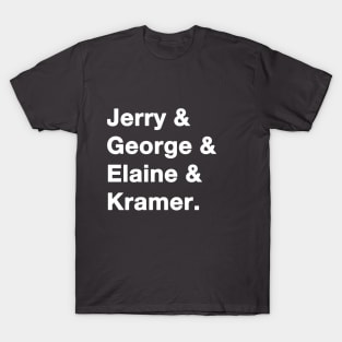 Seinfeld Names white T-Shirt